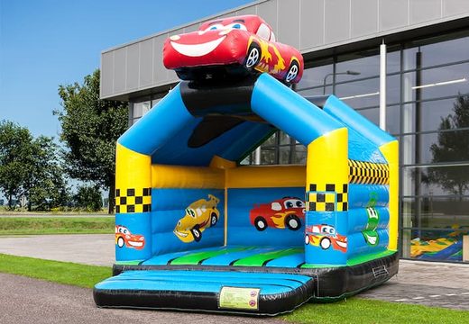 Buy standard bouncy castles with a 3D object of a car on the top for children. Order bouncy castles online at JB Inflatables UK