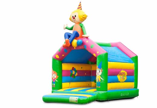 Buy standard party bouncy castles in striking colors with a large 3D object on top for children . Order bouncy castles online at JB Inflatables UK