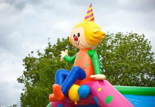 Order unique standard party bouncy castles with a 3D object at the top for children. Buy bouncy castles online at JB Inflatables UK