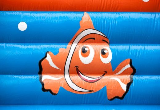 Buy a large indoor bouncy castle in the theme clownfish nemo for children. Order inflatables online at JB Inflatables UK