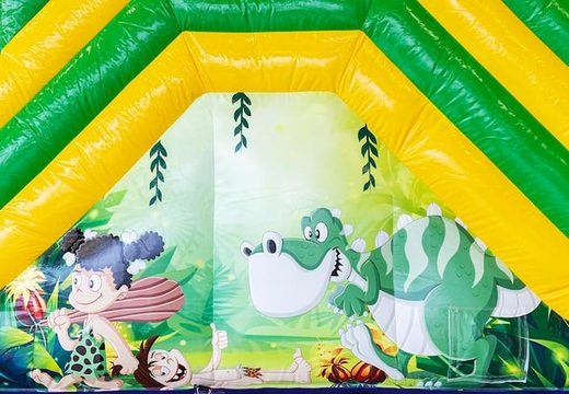 Buy inflatable multiplay bouncy castle in dino theme with or without a bath for children at JB Inflatables UK. Order bouncy castles online at JB Inflatables UK