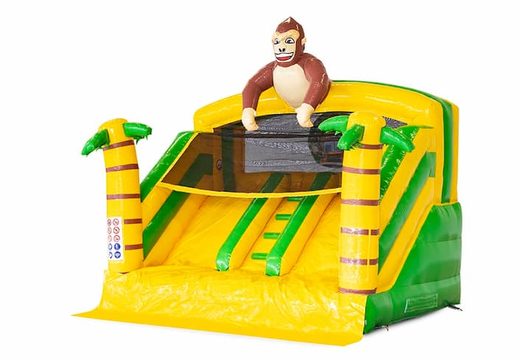 Buy splashy slide jungle bouncy castle for children at JB Inflatables UK. Order inflatables online at JB Inflatables UK