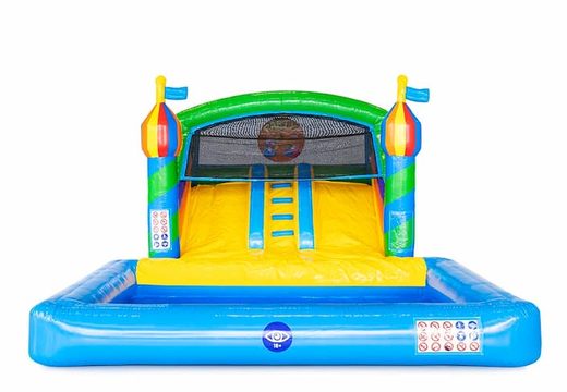 Multiplay splashy slide party bouncer for kids at JB Inflatables UK. Order inflatable bouncers online at JB Inflatables UK