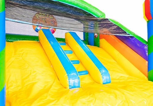 Buy splashy slide party bouncy castle for children at JB Inflatables UK. Order inflatable bouncy castles online at JB Inflatables UK