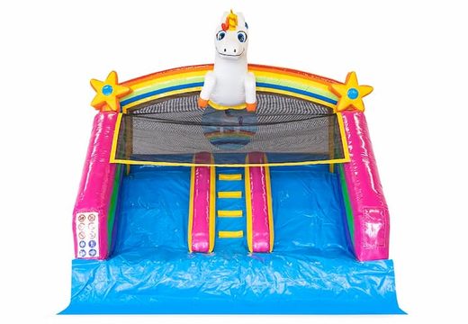 Buy indoor inflatable multiplay bouncy castle in unicorn theme for kids at JB Inflatables UK. Order bouncy castles online at JB Inflatables UK