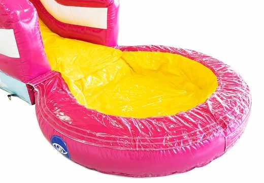 Buy a small bouncer with roof, slide and bath in a unicorn theme at JB Inflatables UK. Order bouncers online at JB Inflatables UK