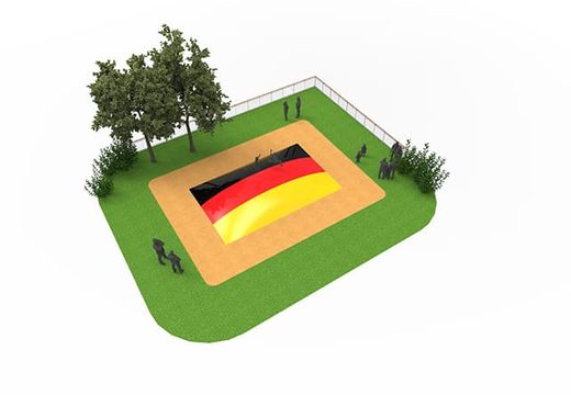 Inflatable Airmountain in the theme German flag for children. Buy inflatable airmountains now online at JB Inflatables UK
