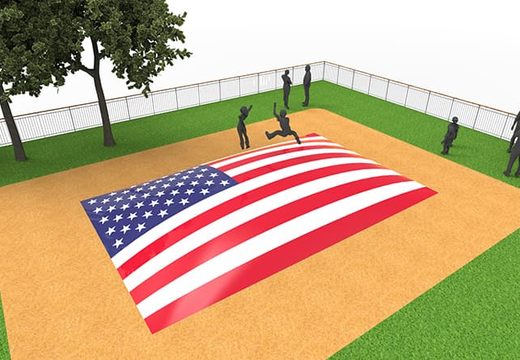 Buy inflatable airmountain in USA flag theme for children. Order inflatable airmountains now online at JB Inflatables UK