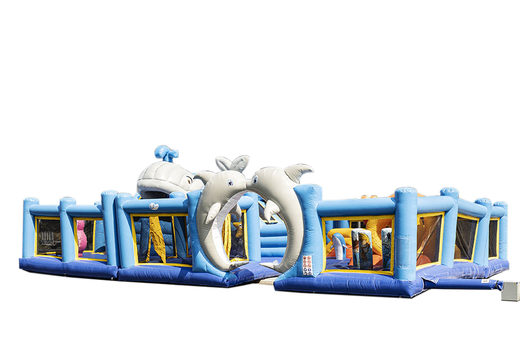 Buy large inflatable bouncy castle in seaworld theme for children. Order bouncy castles online at JB Inflatables UK
