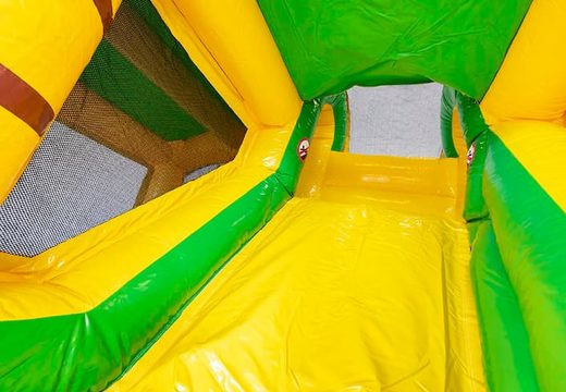Opblaasbaar Jumpy Happy Splash springkussen met zwembad te koop in thema oerwoud jungle voor kinderen bij JB Inflatables