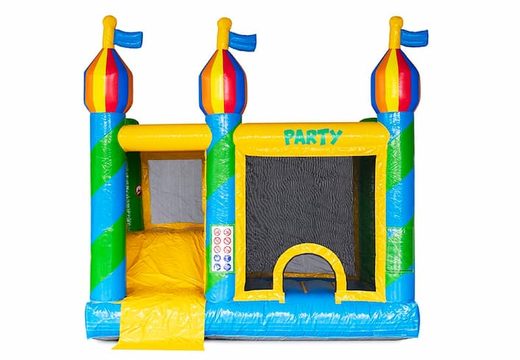 Opblaasbaar Multi Splash Bounce springkussen met waterbadje bestellen in thema feest party voor kinderen bij JB Inflatables