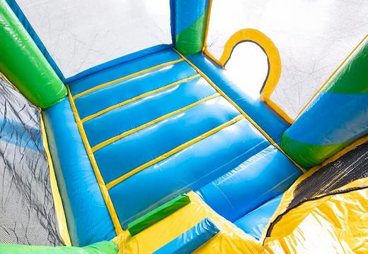 Opblaasbaar Multi Splash Bounce springkussen met zwembadje verkrijgbaar in thema feest party voor kids bij JB Inflatables