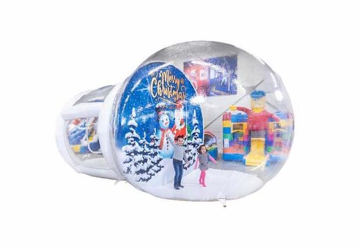 Buy inflatable snow globe with different backgrounds and snow effect to take pictures