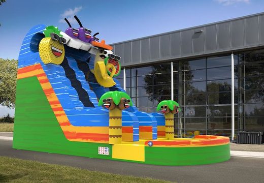Unique inflatable waterslide D18 in theme caribbean for both young and old for sale. Buy inflatable reclame waterslides online at JB Inflatables UK