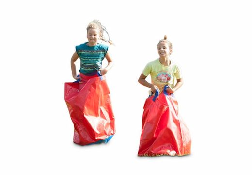 Buy red sack race bags for both old and young. Order inflatable items  online at JB Inflatables UK