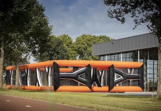 Buy an inflatable orange Archery Boarding 10 x 20m for both young and old. Order inflatable boarding now online at JB Inflatables UK
