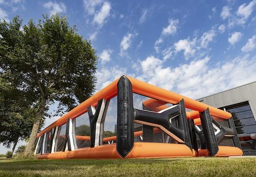 Buy inflatable orange Archery Boarding 10 x 20m for both young and old. Order inflatable boarding now online at JB Inflatables UK