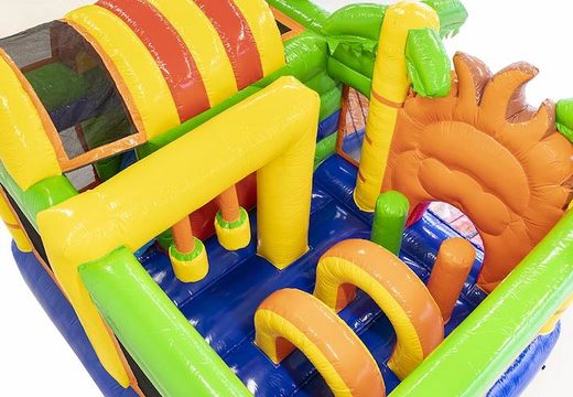 Multiplay lion themed inflatable bouncer for sale for kids