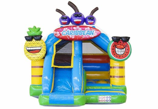 Buy Slide Combo Caribbean Themed Inflatable Bouncer with Slide for Kids