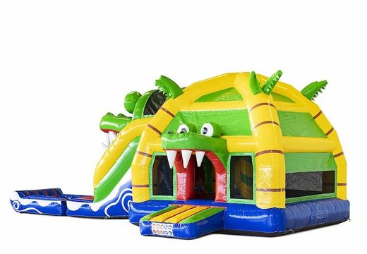 Large Crocodile Themed Inflatable Bouncer With Slide For Sale