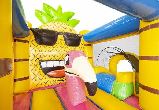 buy small inflatable hawaii themed bouncy castle with slide for kids