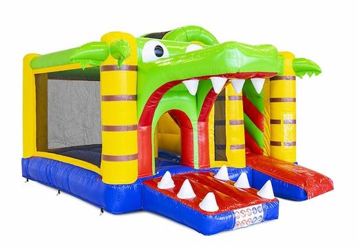 Buy crocodile themed inflatable bouncer with slide for kids