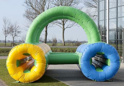 Opblaasbare kruiptunnel te koop attractie spel zeskamp voor kids bij JB Inflatables