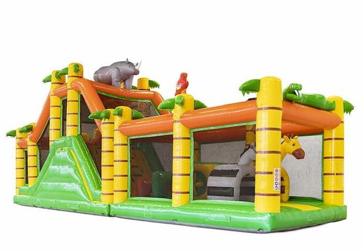 Buy large inflatable safari themed obstacle course for children