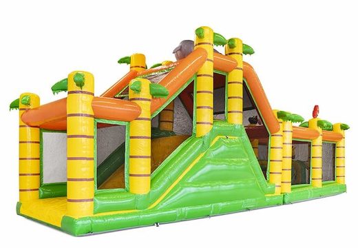 Order large inflatable safari themed obstacle course for children