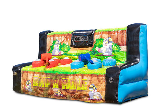 Order inflatable zap a mole table with interactive spots and hammers game for children