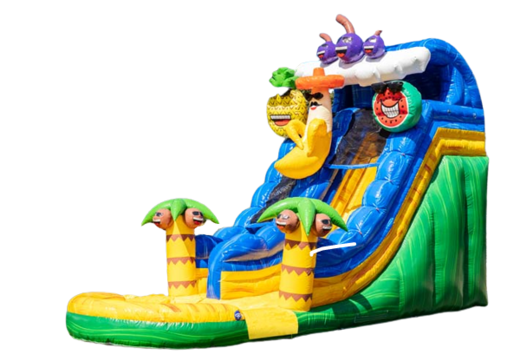 Order colorful inflatable water slide for kids in caribbean theme