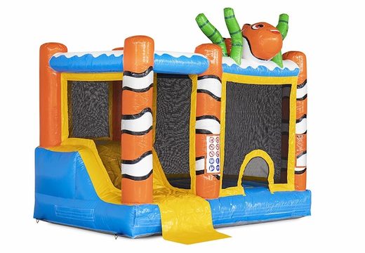 Buy bouncy castle with bath, slide and orange fish at JB Inflatables