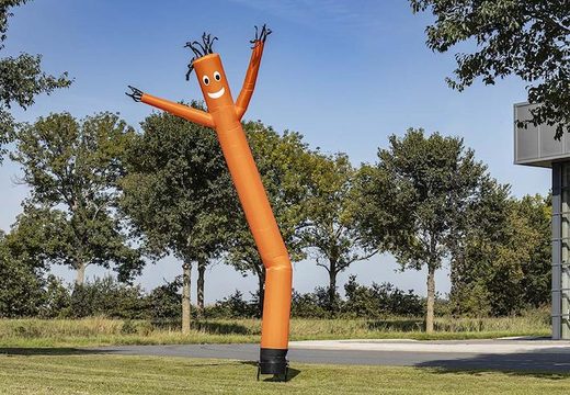 Standard 6 or 8 meter inflatable airdancers in orange for sale at JB Inflatables UK. Order inflatable tubes in standard colors and dimensions directly online