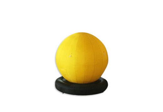 Inflatable big balloon in yellow to use for balloon inflation