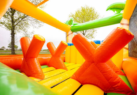 Buy large jungle themed obstacle course at JB Inflatables