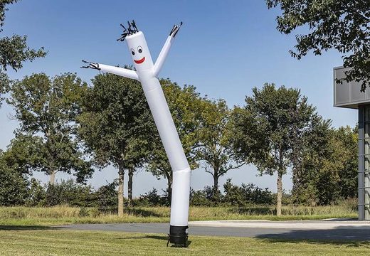 Standard inflatable airdancers in 6 or 8 meter  in white for sale at JB Inflatables UK. Order inflatable airdancers in standard colors and dimensions directly online