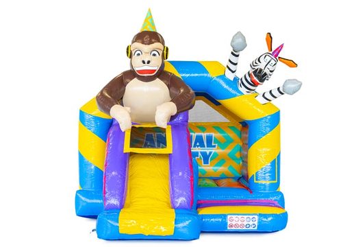 Buy inflatable slide combo animal party with front slide for kids