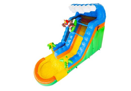 Buy inflatable water slide Waterslide S18 with palm trees