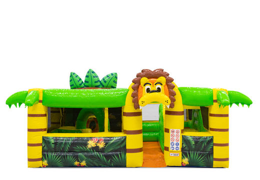 Order an inflatable bouncy castle in the Lion theme for kids. Buy inflatables online at JB Inflatables UK