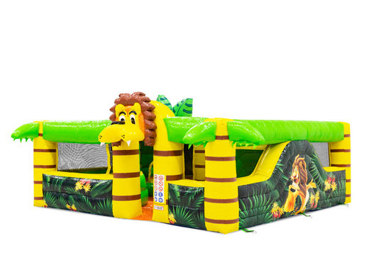 Buy inflatable bouncy castle in theme Lion for kids. Order inflatables online at JB Inflatables UK