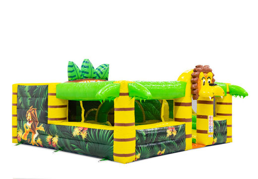Order colored inflatable park in Lion theme for children. Buy inflatables online at JB Inflatables UK