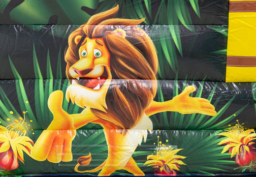 Order inflatable bouncy castle in Lion theme with prints that match the theme for children. Buy bouncy castles online at JB Inflatables UK