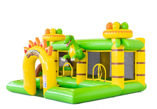 Buy inflatable bouncy castle in Dino theme for children. Order inflatables online at JB Inflatables UK