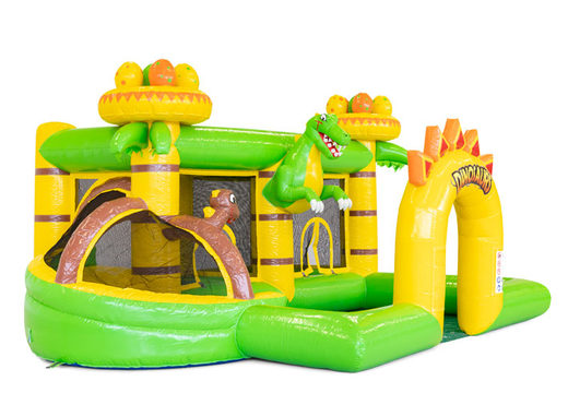 Order colored inflatable park in Dino theme for children. Buy inflatables online at JB Inflatables UK