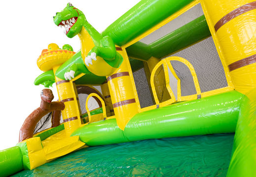 Buy large inflatable bouncy castle in Dino theme for children. Order inflatables online at JB Inflatables UK