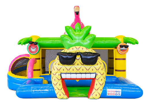 Order inflatable bouncy castle in Flamingo theme for children. Buy inflatables online at JB Inflatables UK