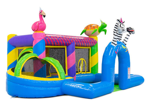 Order colored inflatable park in Party theme for children. Buy inflatables online at JB Inflatables UK