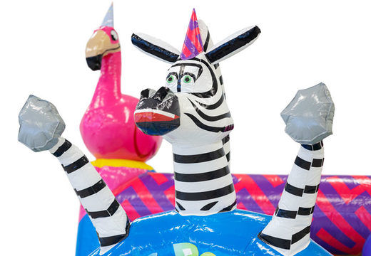Buy colored inflatable park in Party theme for children. Order inflatables online at JB Inflatables UK