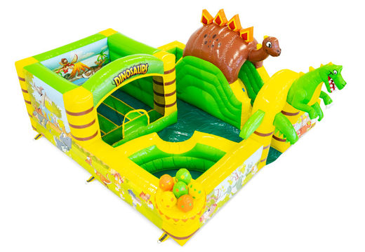 Buy a large inflatable air cushion in a Dino theme for children. Order inflatables online at JB Inflatables UK