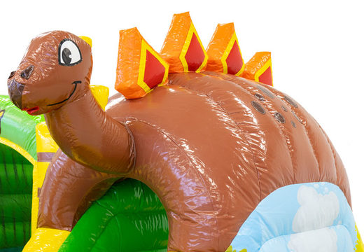Order Inflatable Dino bouncy castle with prints for children. Buy bouncy castles online at JB Inflatables UK